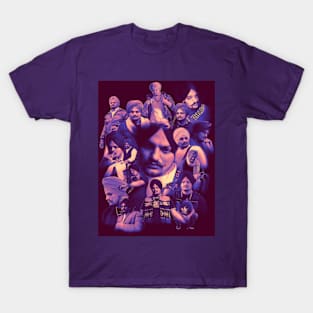 Sidhu Moosewala collage 295 purple T-Shirt